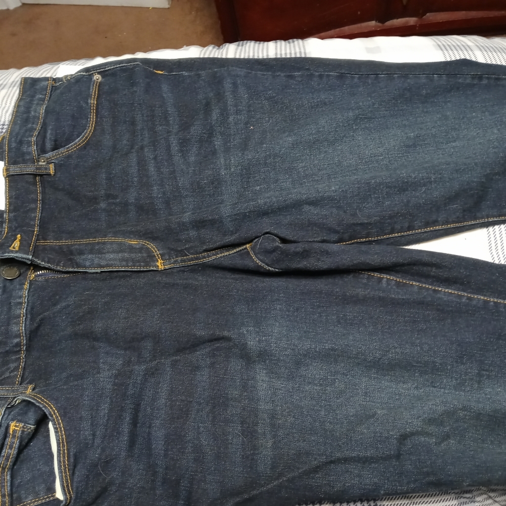 Denim crop jeans